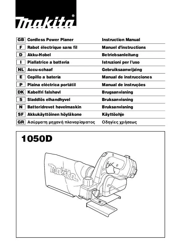 Mode d'emploi MAKITA 1050D