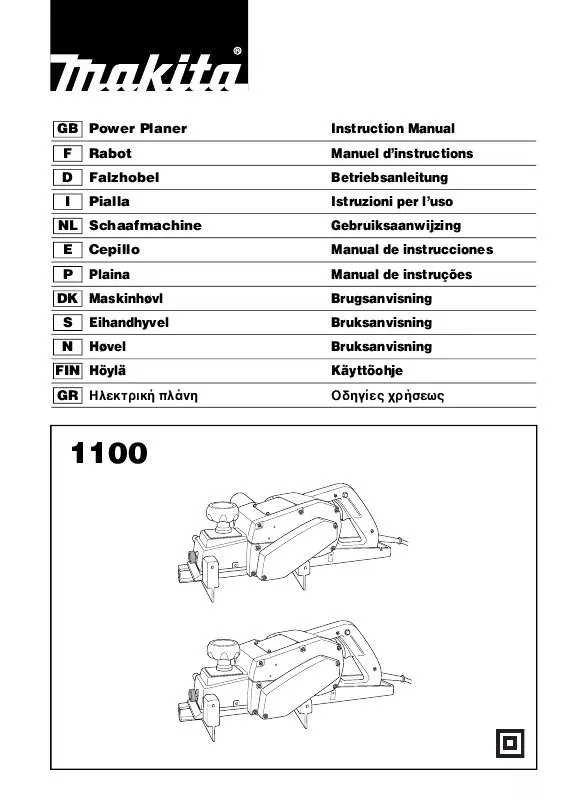 Mode d'emploi MAKITA 1100