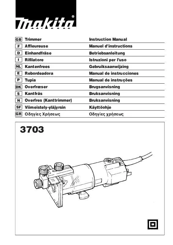 Mode d'emploi MAKITA 3703