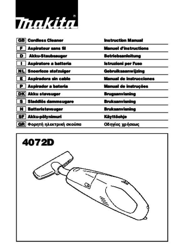 Mode d'emploi MAKITA 4072D