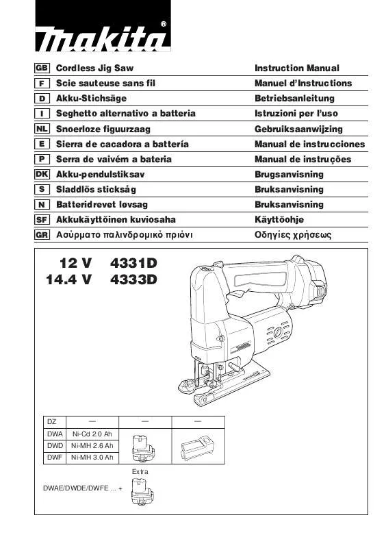 Mode d'emploi MAKITA 4331D