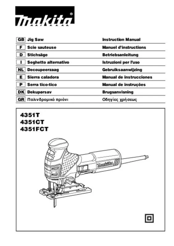 Mode d'emploi MAKITA 4351CT