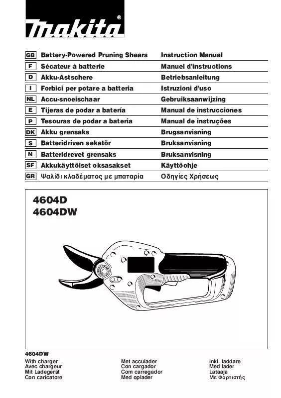 Mode d'emploi MAKITA 4604D