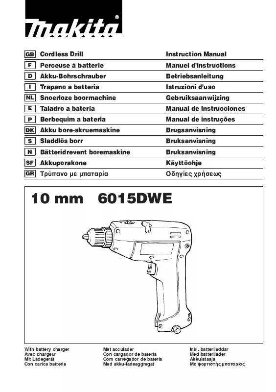 Mode d'emploi MAKITA 6015DWE