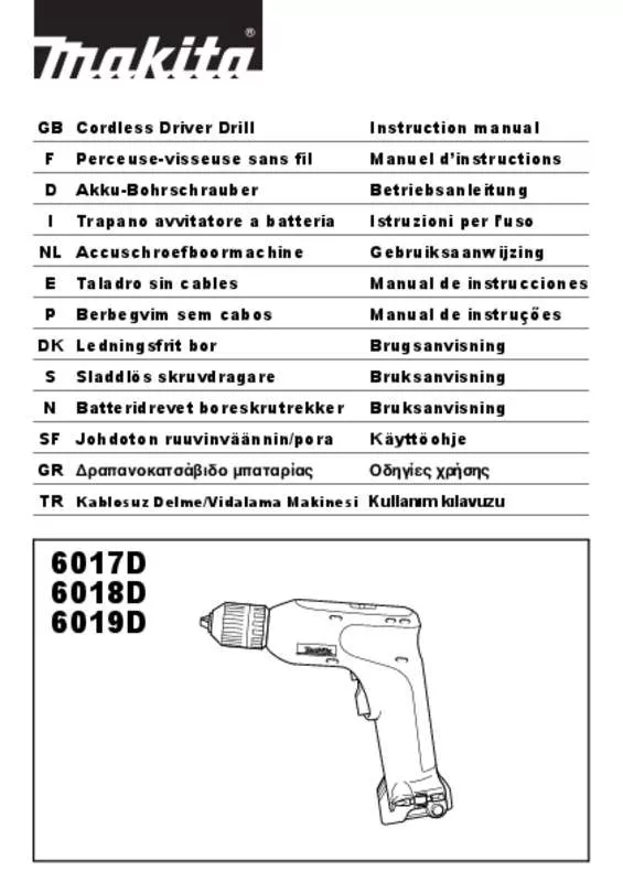 Mode d'emploi MAKITA 6017D