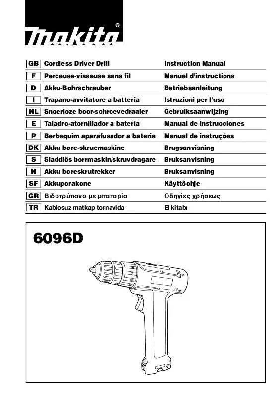 Mode d'emploi MAKITA 6096D