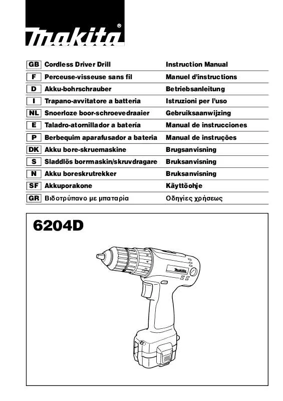 Mode d'emploi MAKITA 6204D