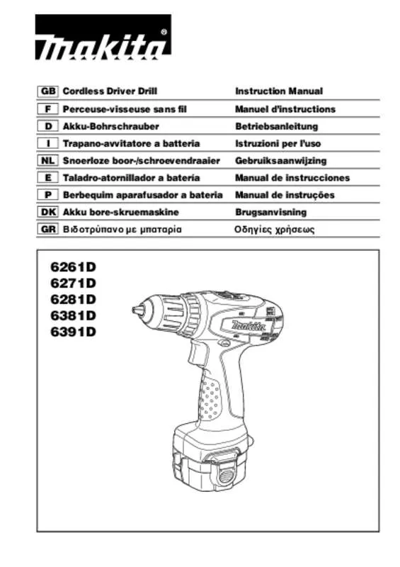 Mode d'emploi MAKITA 6281D