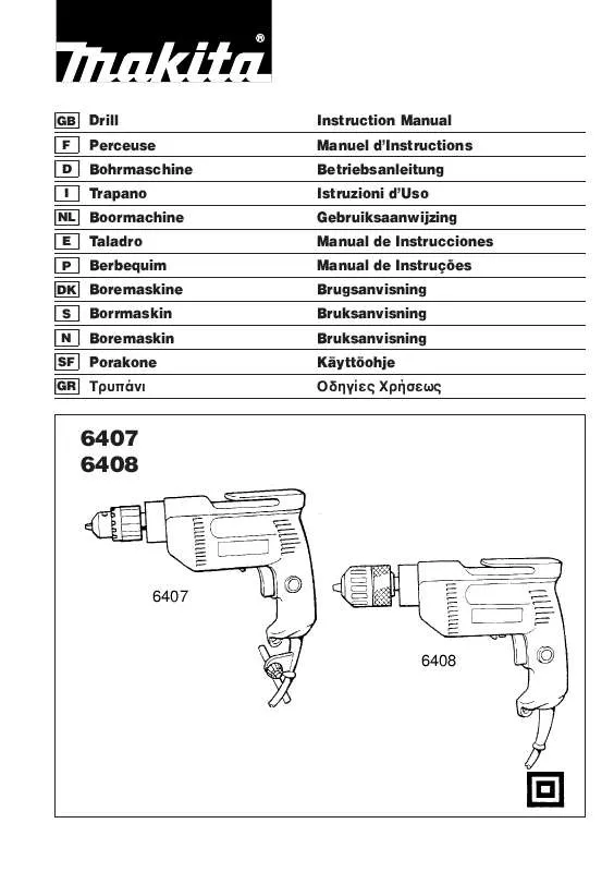 Mode d'emploi MAKITA 6407