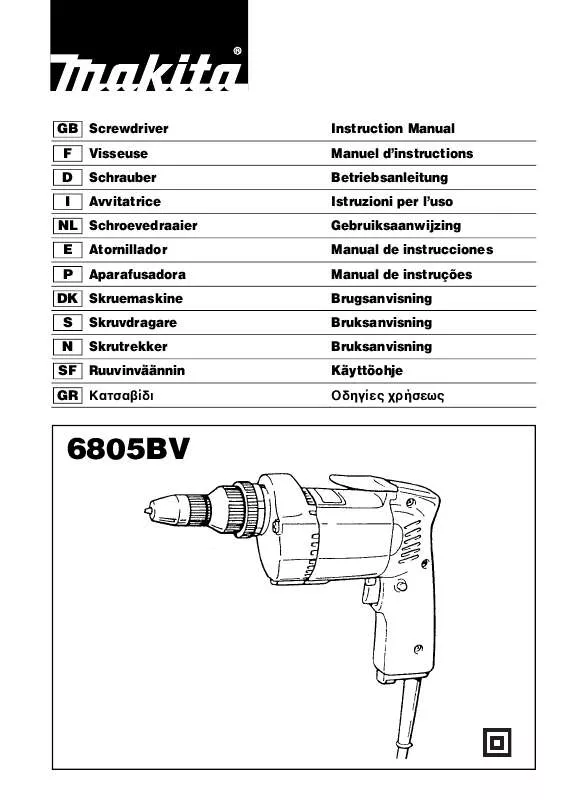 Mode d'emploi MAKITA 6805BV