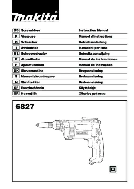 Mode d'emploi MAKITA 6827