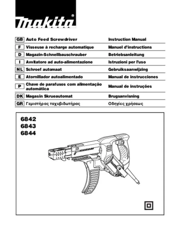 Mode d'emploi MAKITA 6843