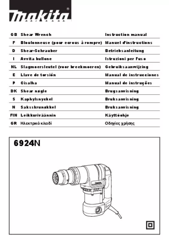 Mode d'emploi MAKITA 6924N