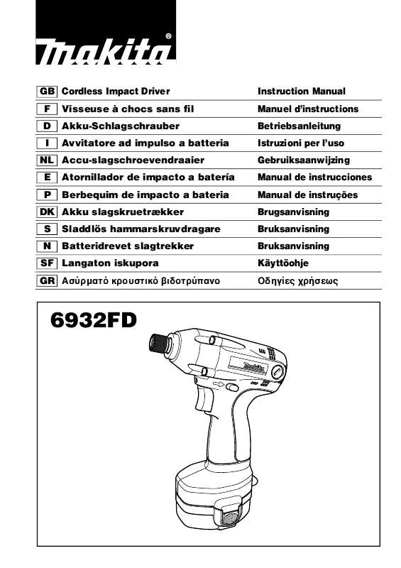 Mode d'emploi MAKITA 6932FD