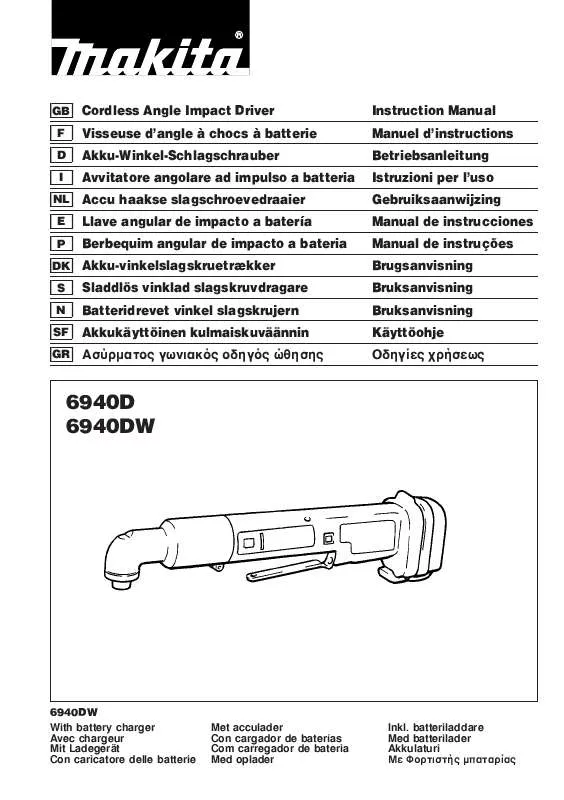 Mode d'emploi MAKITA 6940D