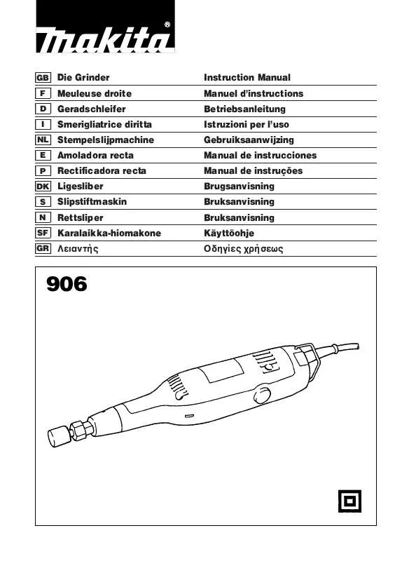 Mode d'emploi MAKITA 906