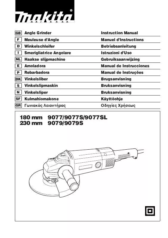 Mode d'emploi MAKITA 9077