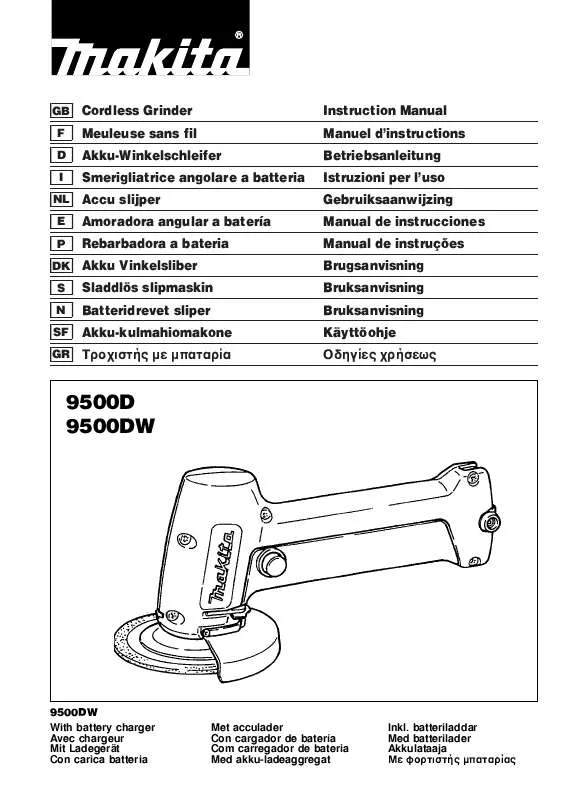 Mode d'emploi MAKITA 9500D