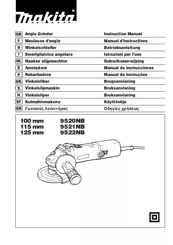 Mode d'emploi MAKITA 9520NB