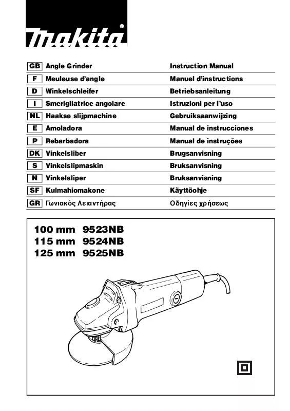 Mode d'emploi MAKITA 9523NB