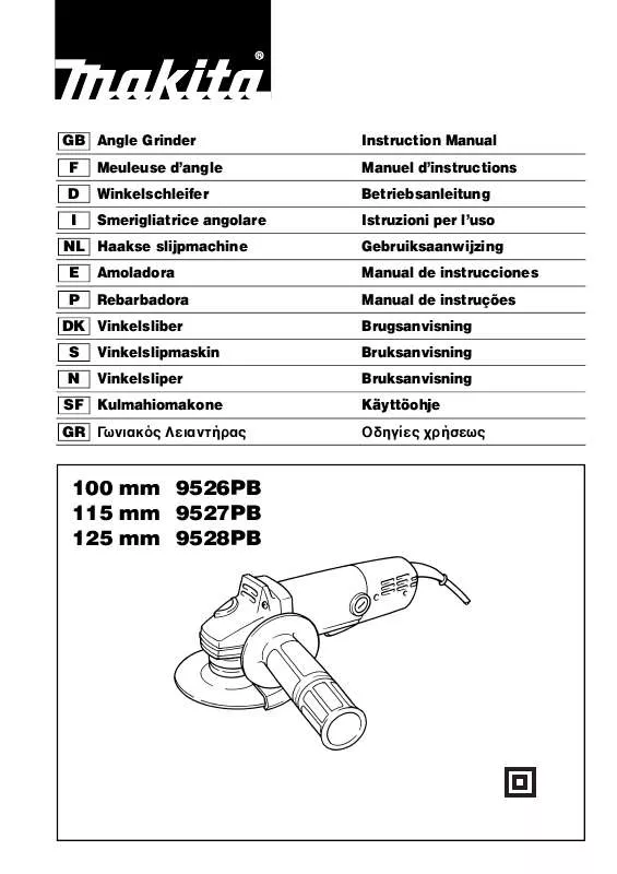 Mode d'emploi MAKITA 9527PB