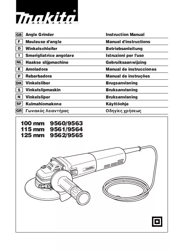 Mode d'emploi MAKITA 9560