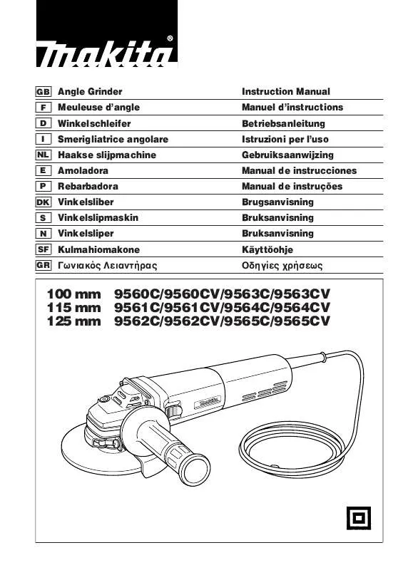 Mode d'emploi MAKITA 9560C