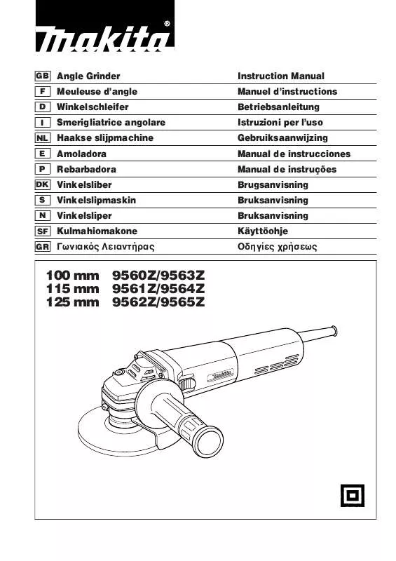 Mode d'emploi MAKITA 9560Z