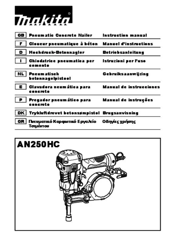 Mode d'emploi MAKITA AN250HC