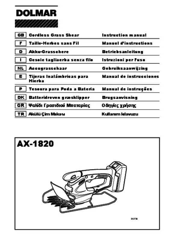 Mode d'emploi MAKITA AX1820