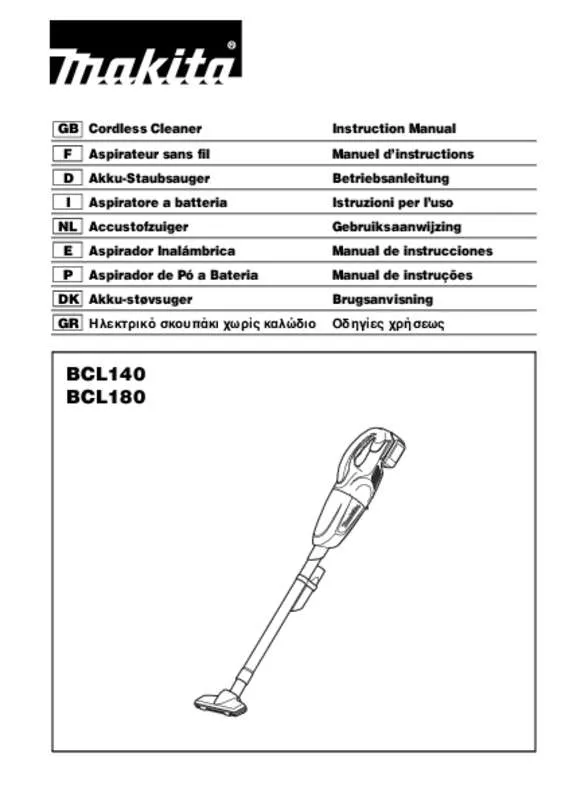 Mode d'emploi MAKITA BCL140