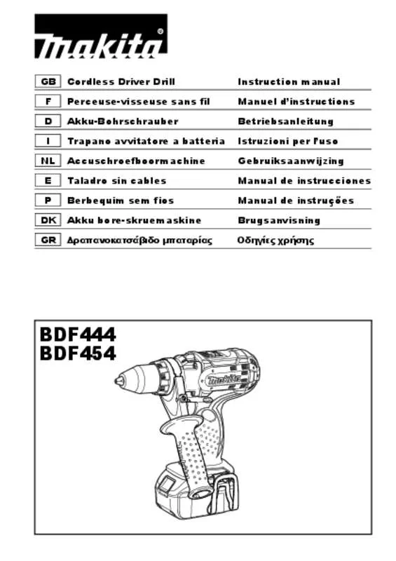 Mode d'emploi MAKITA BDF444