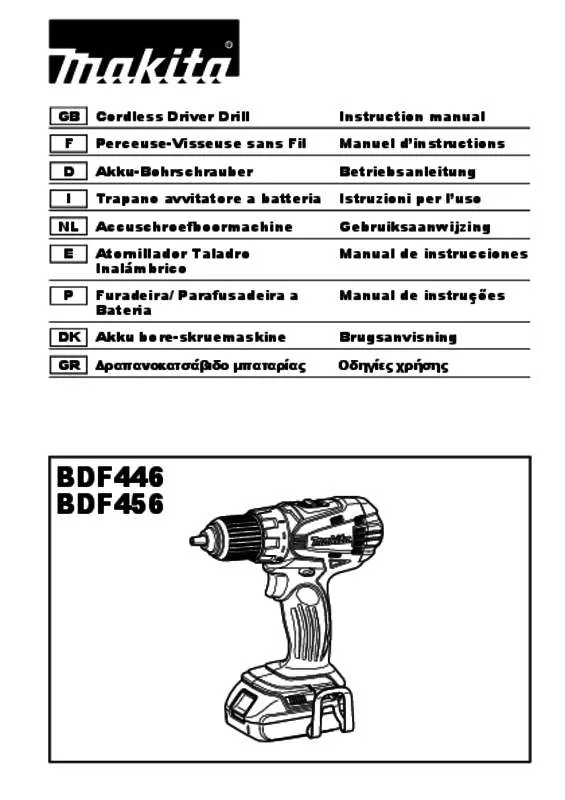 Mode d'emploi MAKITA BDF446