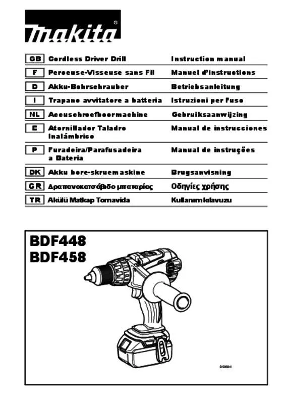 Mode d'emploi MAKITA BDF448