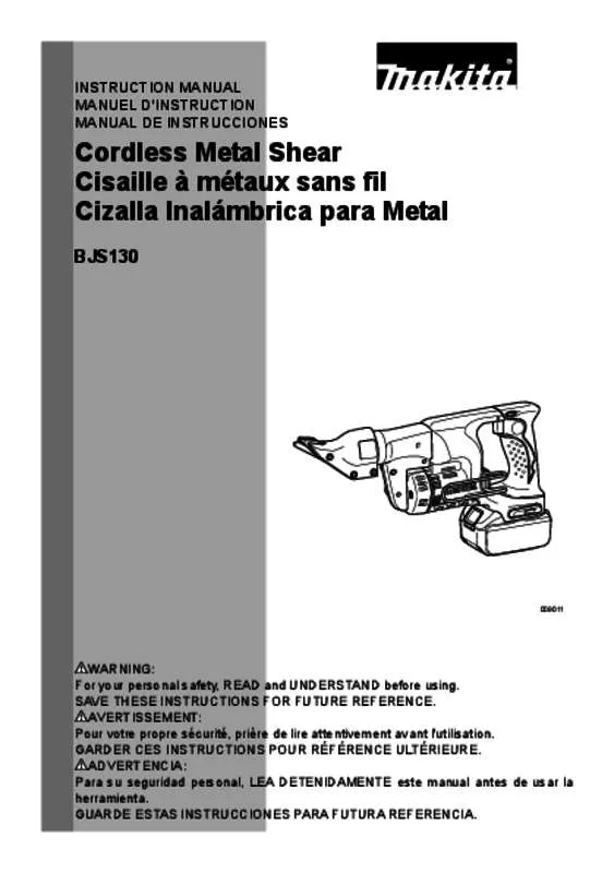 Mode d'emploi MAKITA BJS130