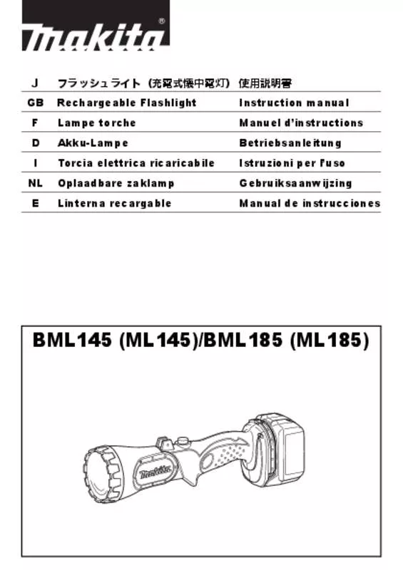 Mode d'emploi MAKITA BML185