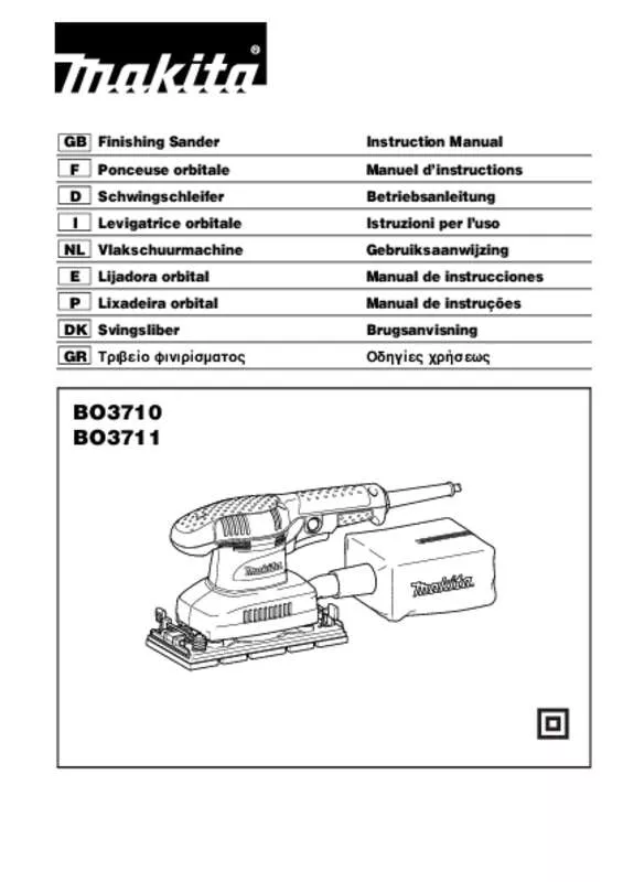 Mode d'emploi MAKITA BO3710