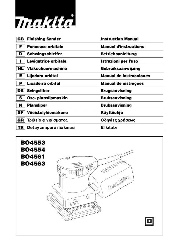 Mode d'emploi MAKITA BO4554