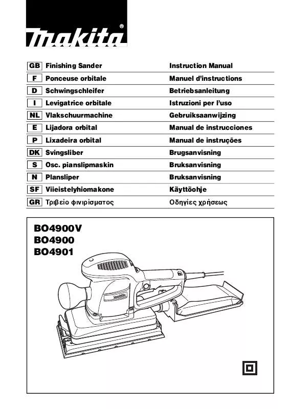 Mode d'emploi MAKITA BO4900