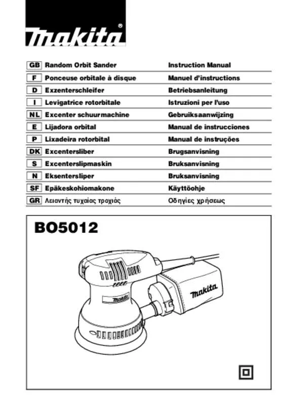 Mode d'emploi MAKITA BO5012