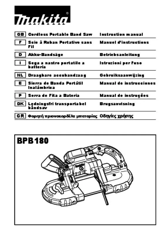 Mode d'emploi MAKITA BPB180