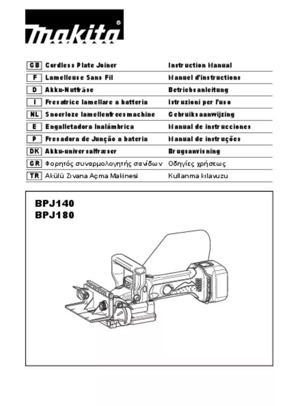 Mode d'emploi MAKITA BPJ180