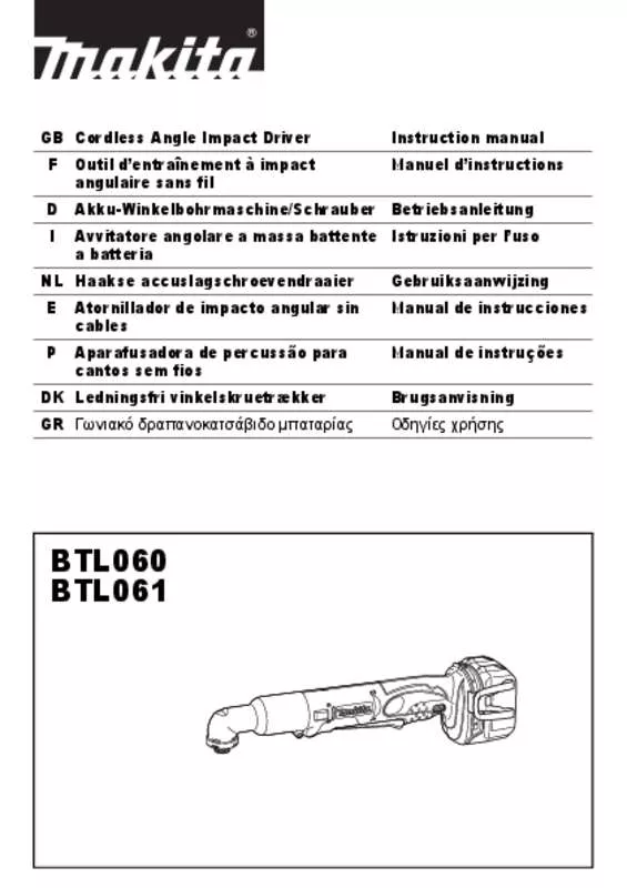 Mode d'emploi MAKITA BTL061