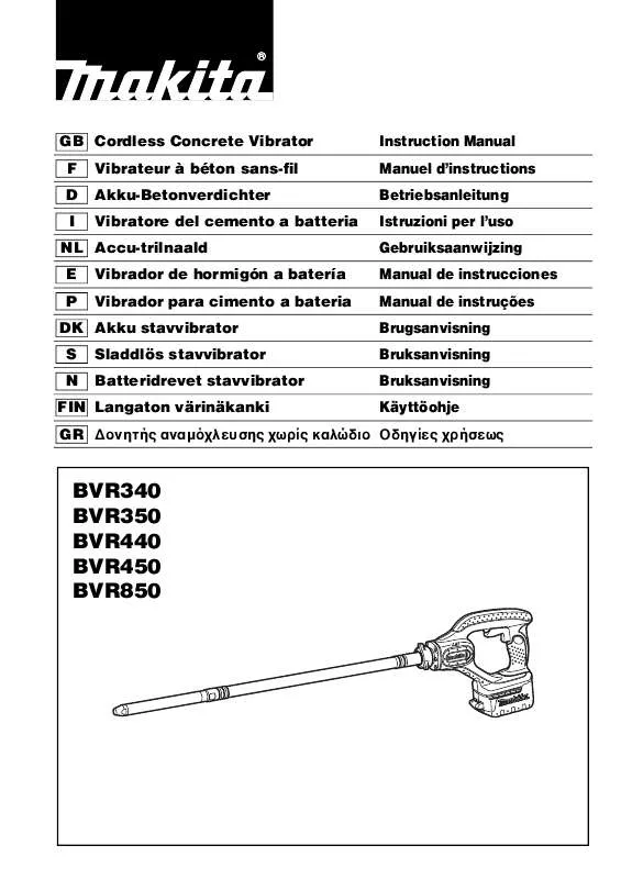 Mode d'emploi MAKITA BVR440