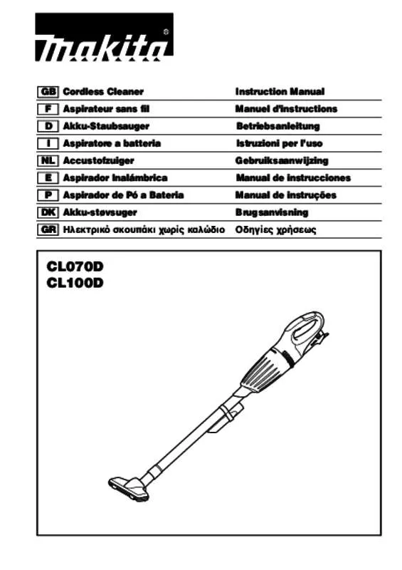 Mode d'emploi MAKITA CL070D