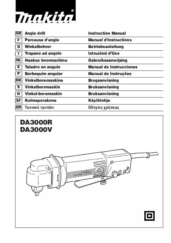 Mode d'emploi MAKITA DA3000R