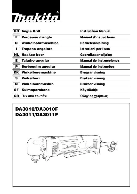 Mode d'emploi MAKITA DA3010