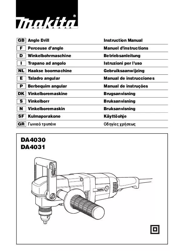 Mode d'emploi MAKITA DA4030