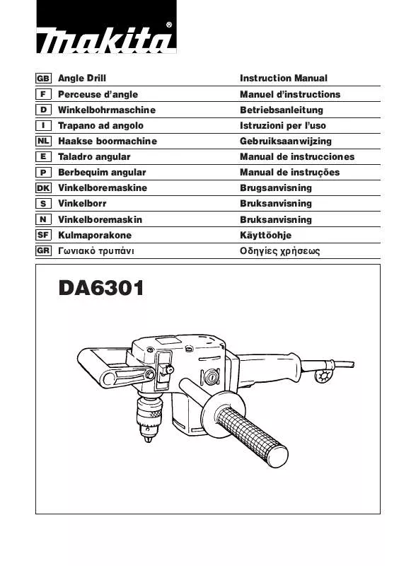 Mode d'emploi MAKITA DA6301