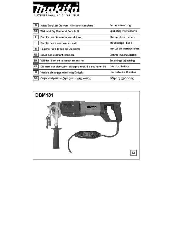 Mode d'emploi MAKITA DBM131